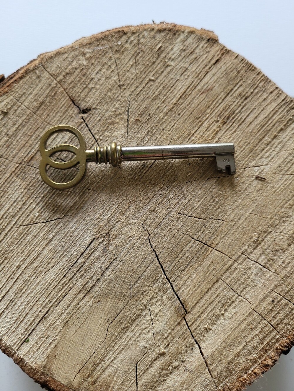 Vintage Brass Skeleton Key